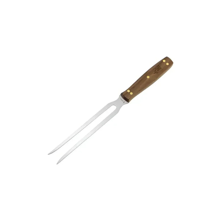 Tenedor del set parrillero Kangkawe con funda de cuero
