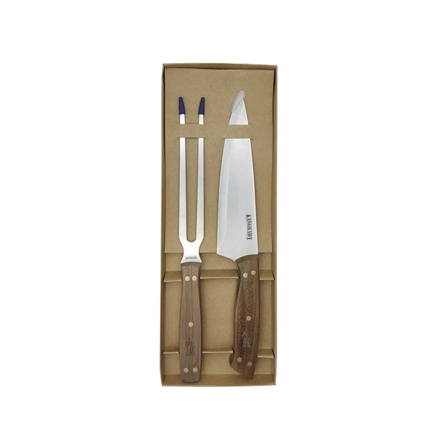 Set parrillero cuchillo y tenedor Kangkawe completo con todas sus piezas
