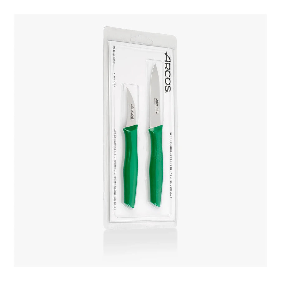 Set Cuchillos Mondadores Arcos Nova Verde + Grabado