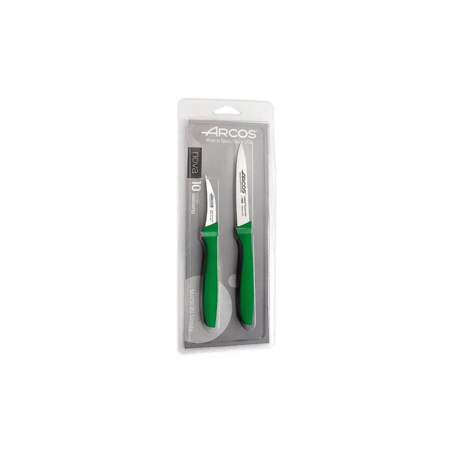Set Cuchillos Mondadores Arcos Nova Verde + Grabado