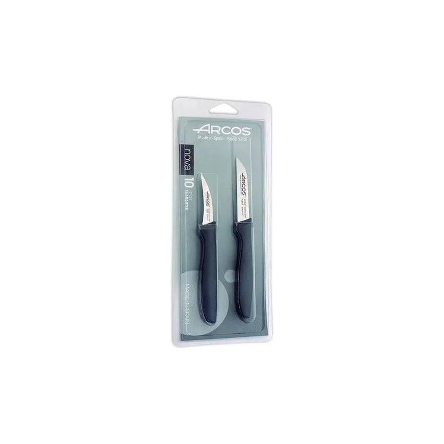 Set De 2 Cuchillos Mondadores Negro Arcos Cocina Premium + Grabado Personalizado