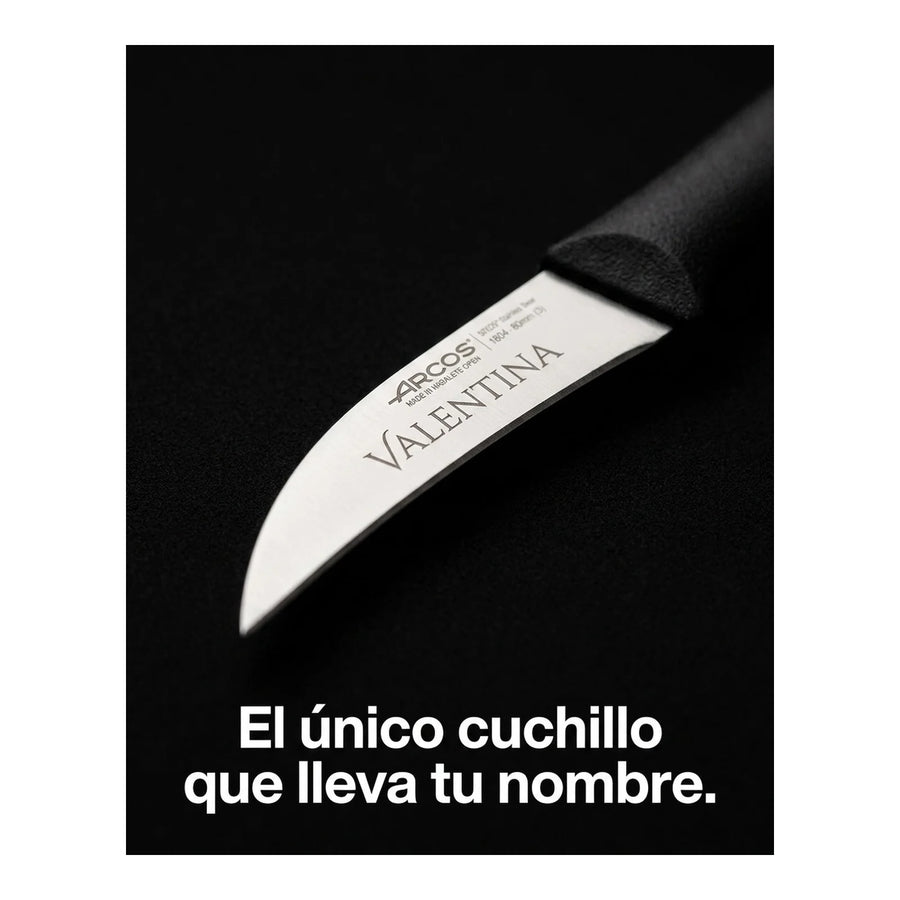 Set De 2 Cuchillos Mondadores Negro Arcos Cocina Premium + Grabado Personalizado