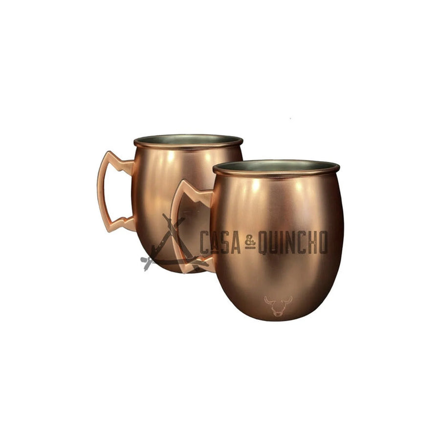 Set De 2 Mugs De Cobre Wayu Shine Tragos Moscow Mule Mojito