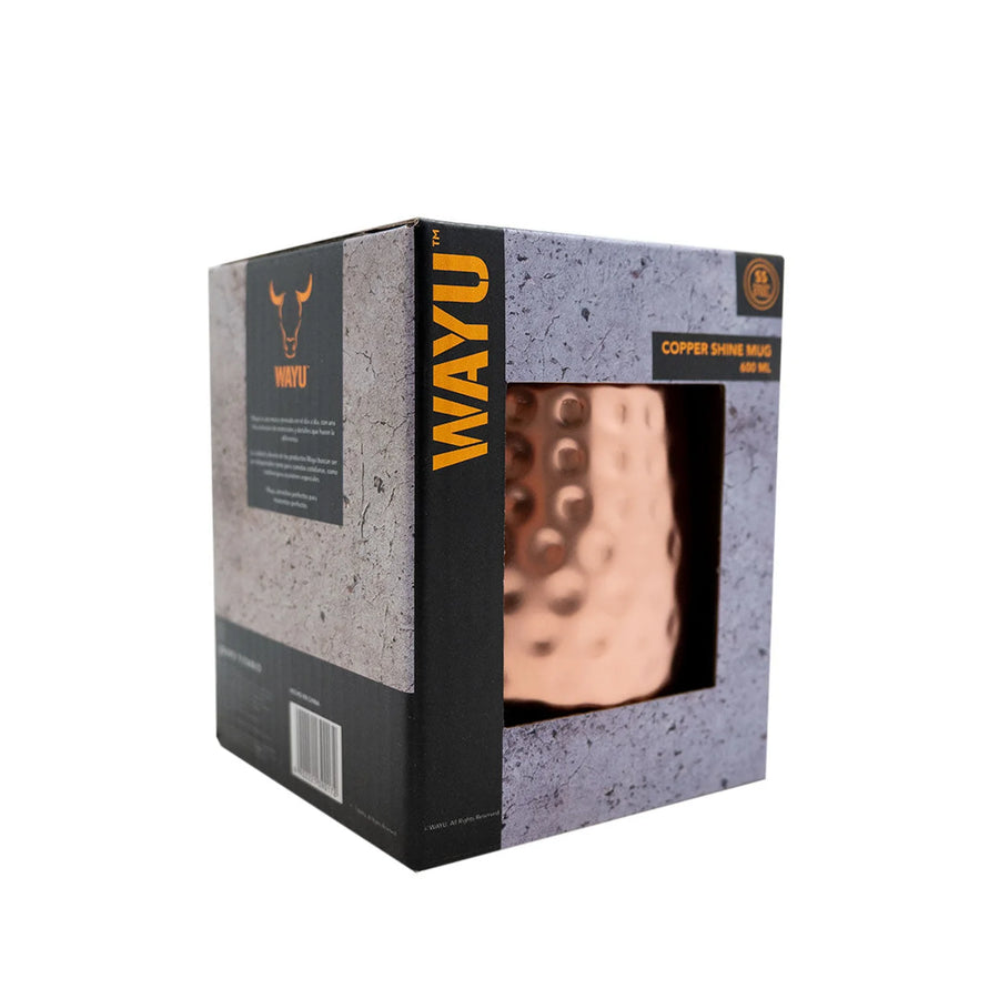 Set De 2 Mugs De Cobre Wayu Shine Tragos Moscow Mule Mojito + Grabado Personalizado