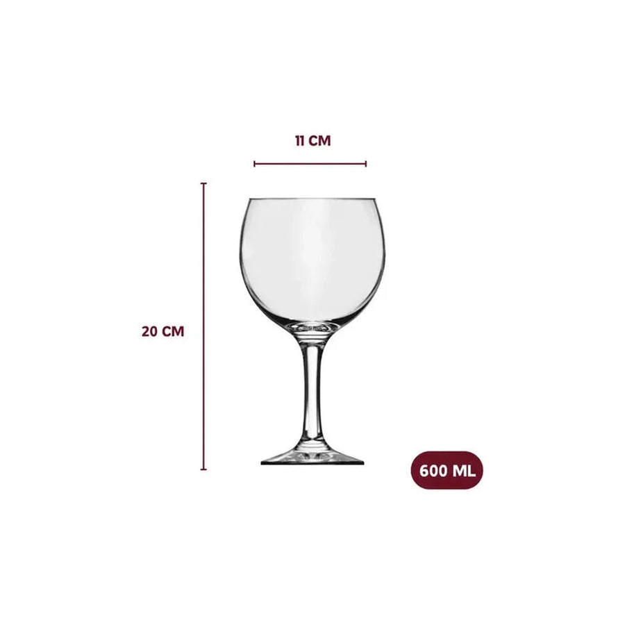 Set De 6 Copas Balon Gin Tonic 600ml Nadir Color Cristal Transparente