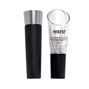 Set De Aireador + Tapón Vino Wayu Premium Cocina Asado Bbq