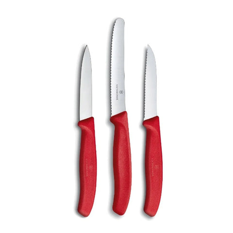Set De Cuchillos De Verduras Rojo Victorinox 6.7111.3