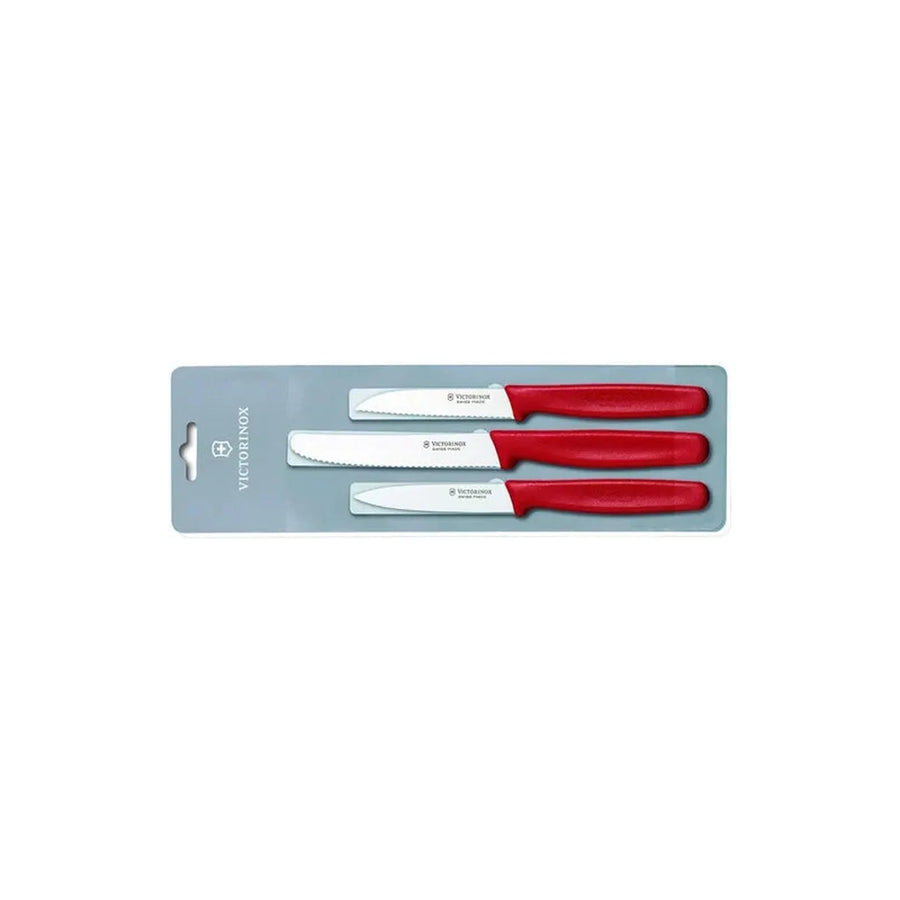 Set De Cuchillos De Verduras Rojo Victorinox 6.7111.3 + Grabado Personalizado