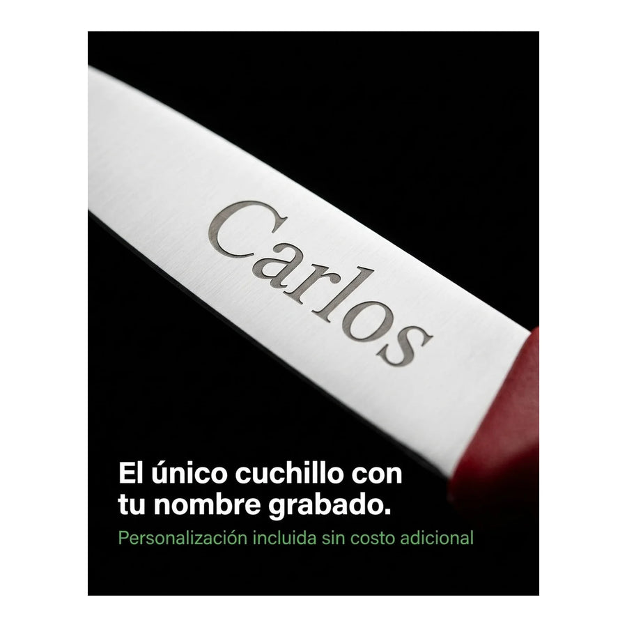 Set De Cuchillos De Verduras Rojo Victorinox 6.7111.3 + Grabado Personalizado