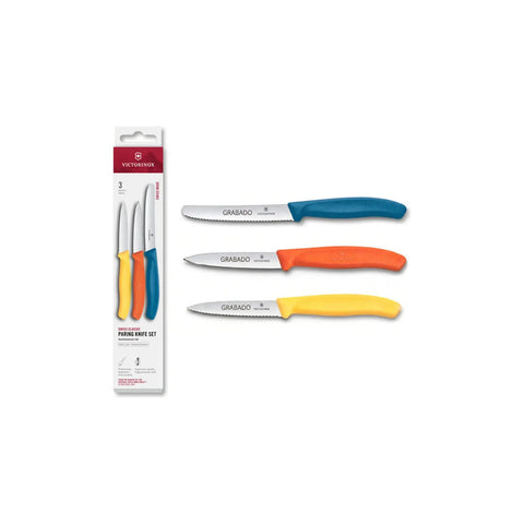 Set De Cuchillos Mondadores 3 Piezas Victorinox 6.7116.32 + Grabado Personalizado