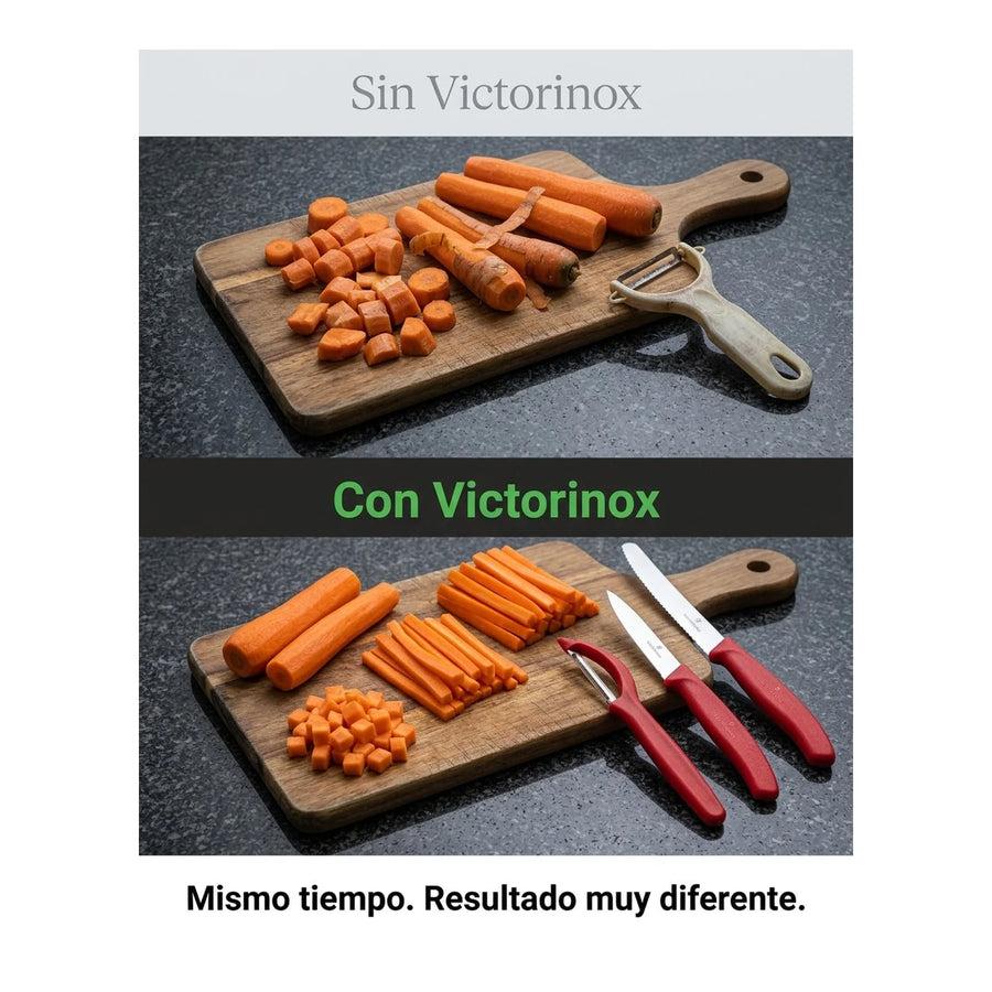 Set De Cuchillos Mondadores + Pelador Victorinox Premium 6.7111.31 + Grabado Personalizado