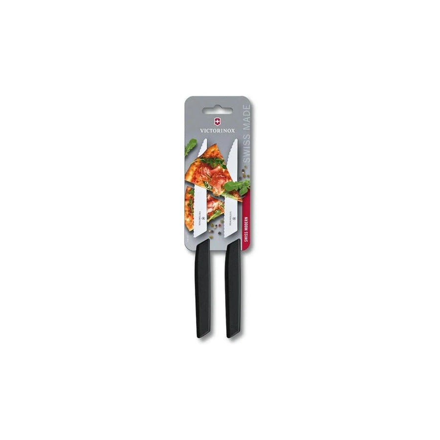 Set De Cuchillos Para Carne Victorinox Negro 6.9003.12wb + Grabado Personalizado