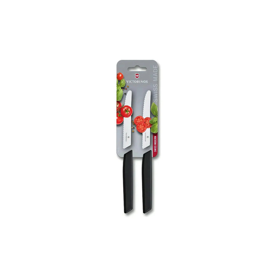 Set De Cuchillos Para Carne Victorinox Negro 6.9003.11wb + Grabado Personalizado