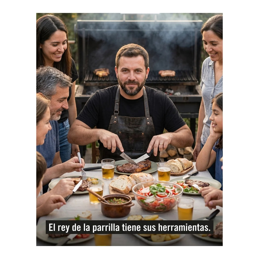 Set De Cuchillos Para Carne Victorinox Negro 6.9003.11wb + Grabado Personalizado