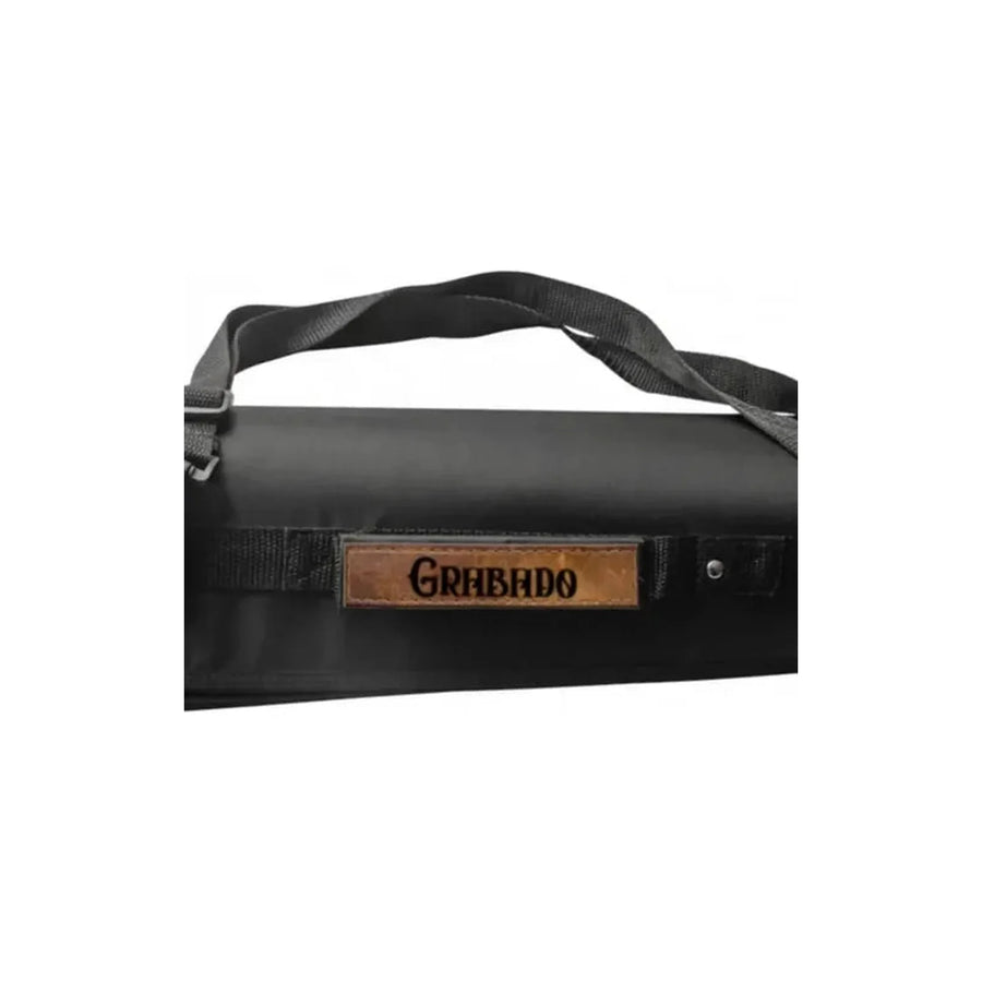 Set Parrillero 10 Pzs Bbq Asado Bolso Negro + Grabado Personalizado