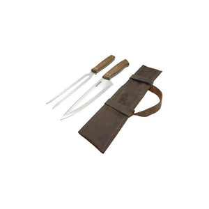 Set Parrillero Cuchillo Tenedor + Estuche + Grabado Personalizado