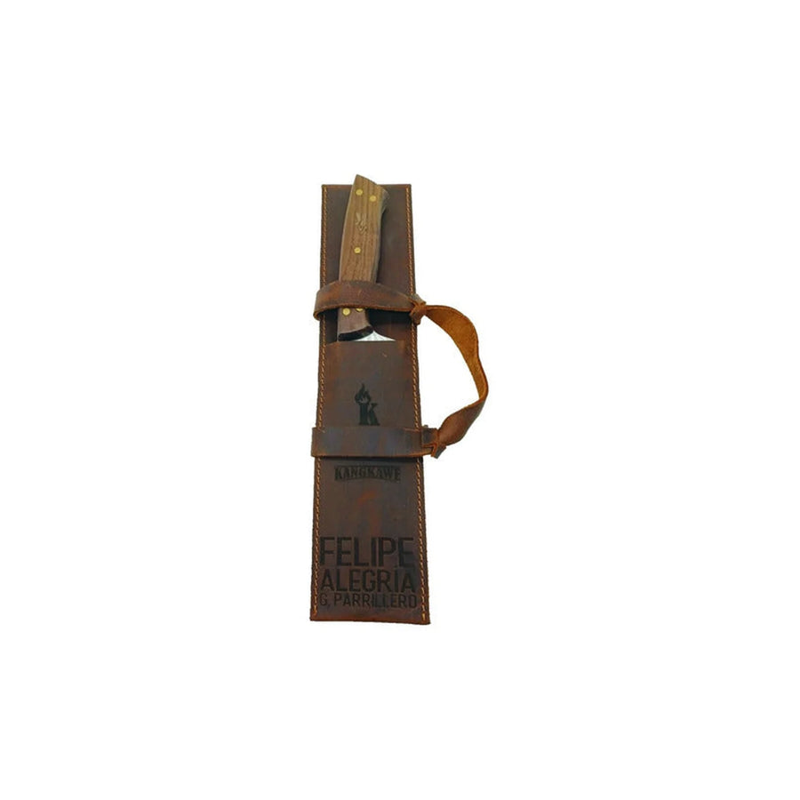 Estuche del set parrillero Kangkawe con nombre grabado a láser, ejemplo de personalización