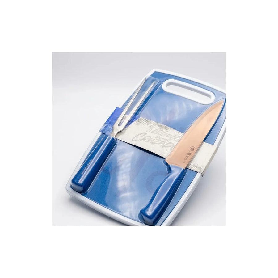 Set Parrillero Tabla + Cuchillo Y Pincho U Católica Uc Asado + Grabado Personalizado