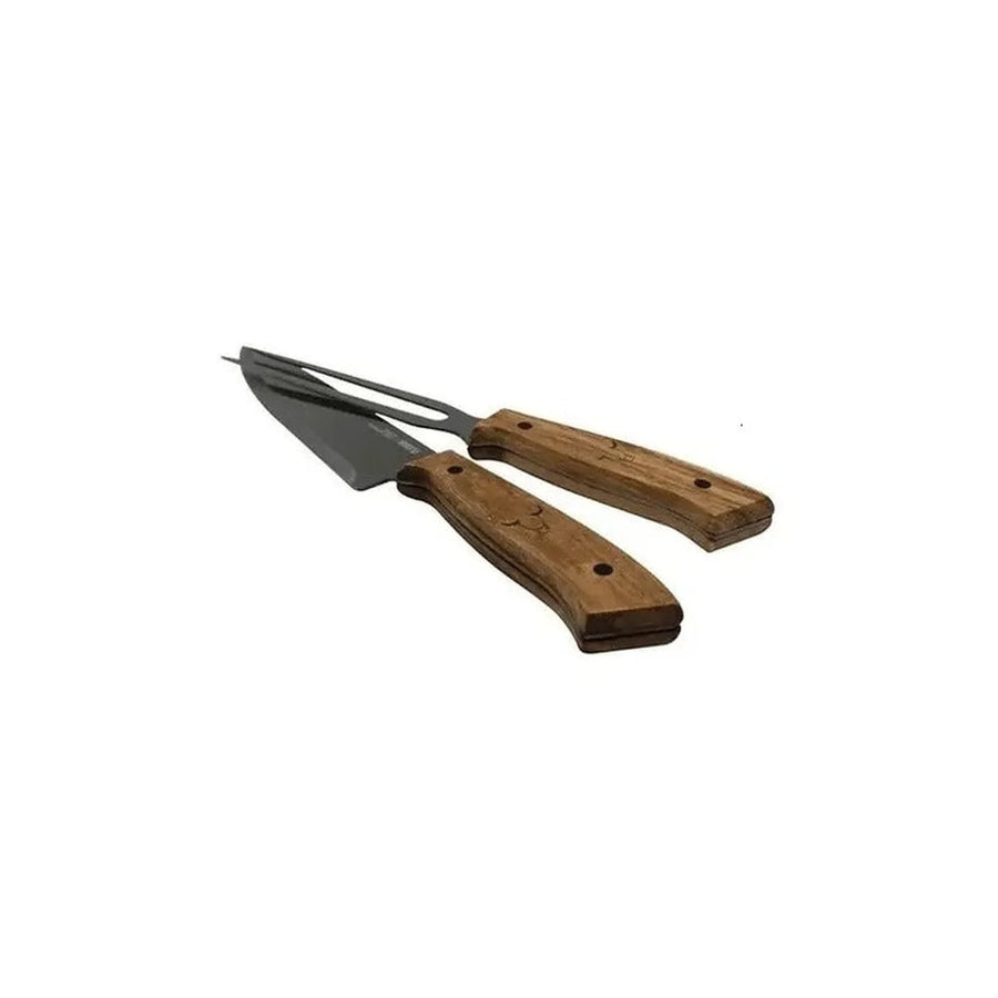Set Parrillero Wayu Cuchillo Tenedor + Grabado Personalizado