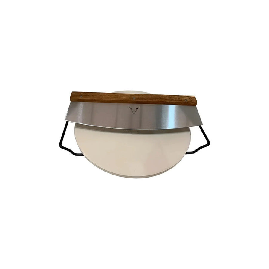 Set Piedra Pizza + Cortador De Pizza Wayu Horno Cocina Bbq