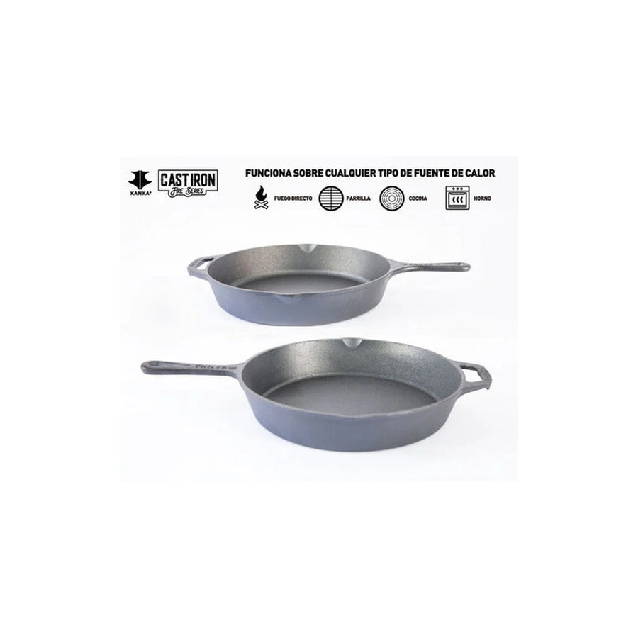 Set Sartenes Hierro Fundido Kanka 25-30cm Sartén Iron Cast (foto 5)