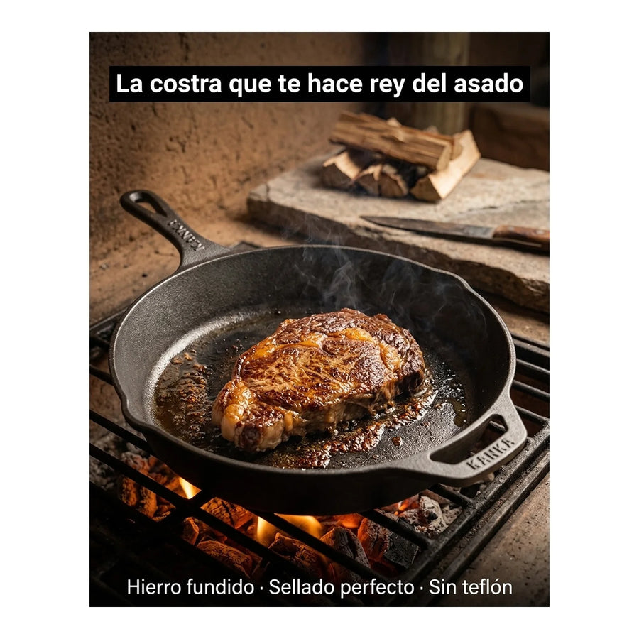 Set Sartenes Hierro Fundido Kanka 25-30cm Sartén Iron Cast