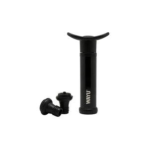 Set Sellador de Vino Wayu Color Negro