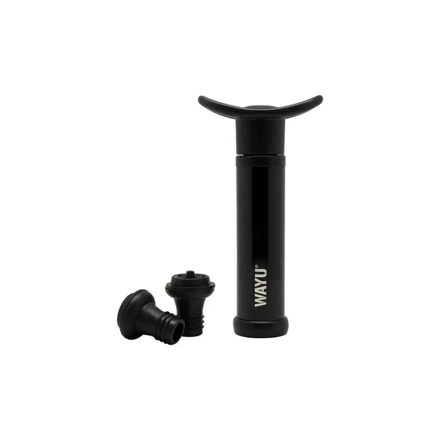Set Sellador de Vino Wayu Color Negro