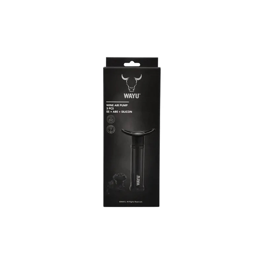 Set Sellador de Vino Wayu Color Negro