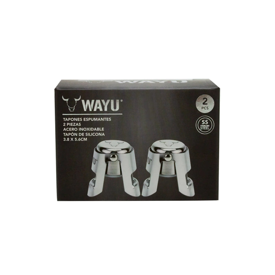 Set Sellador Tapon Espumante Champaña Wayu Tragos Premium