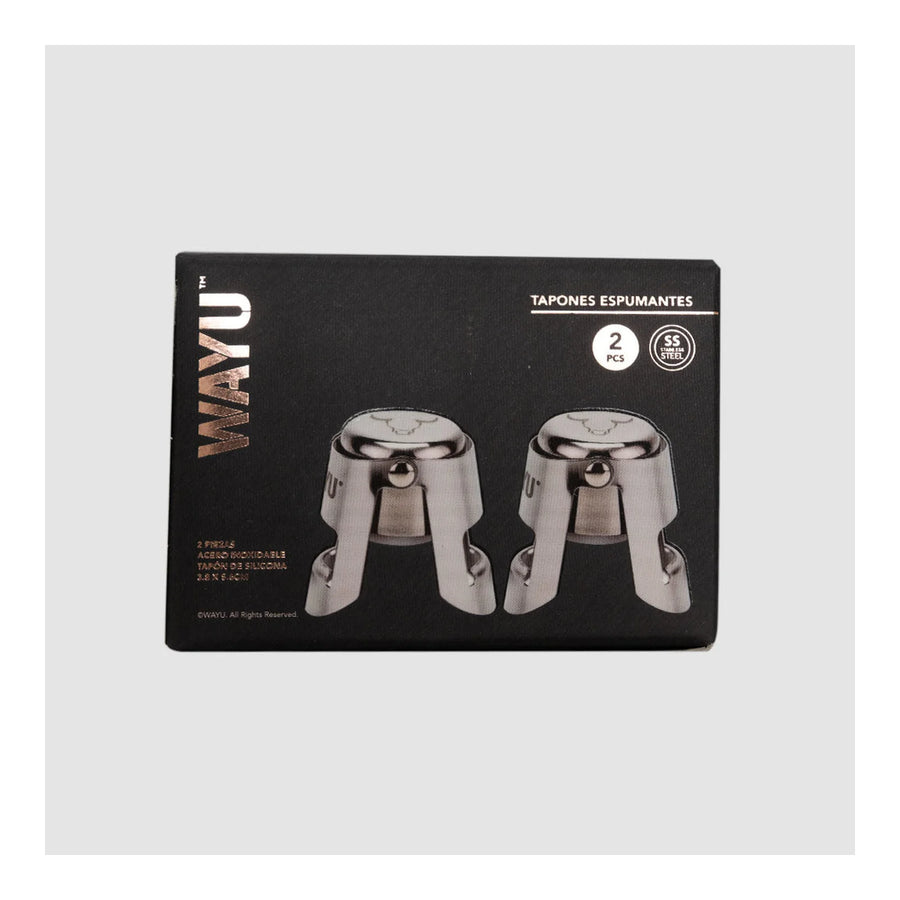 Set Sellador Tapon Espumante Champaña Wayu Tragos Premium