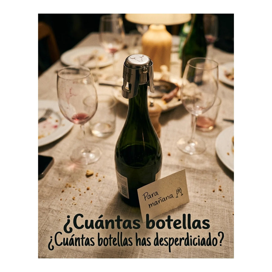 Set Sellador Tapon Espumante Champaña Wayu Tragos Premium