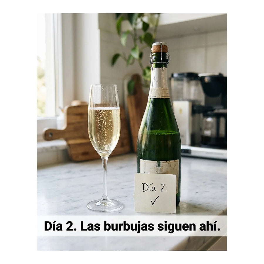 Set Sellador Tapon Espumante Champaña Wayu Tragos Premium
