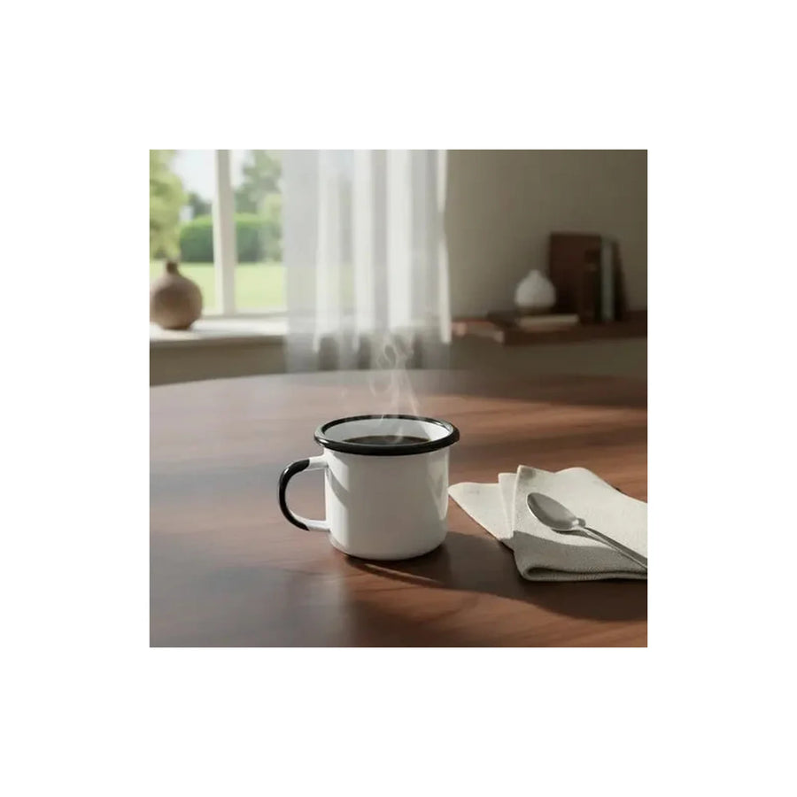Set Vintage De Tazas Enlozadas 400ml Pack X2 Casa Y Quincho