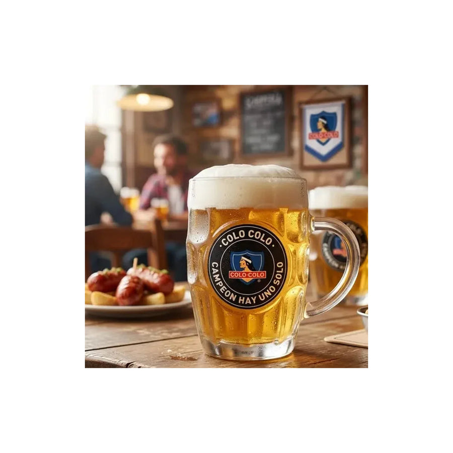 Shopero Vidrio Colo Colo Wayu 580ml Beer Mug Cervecero