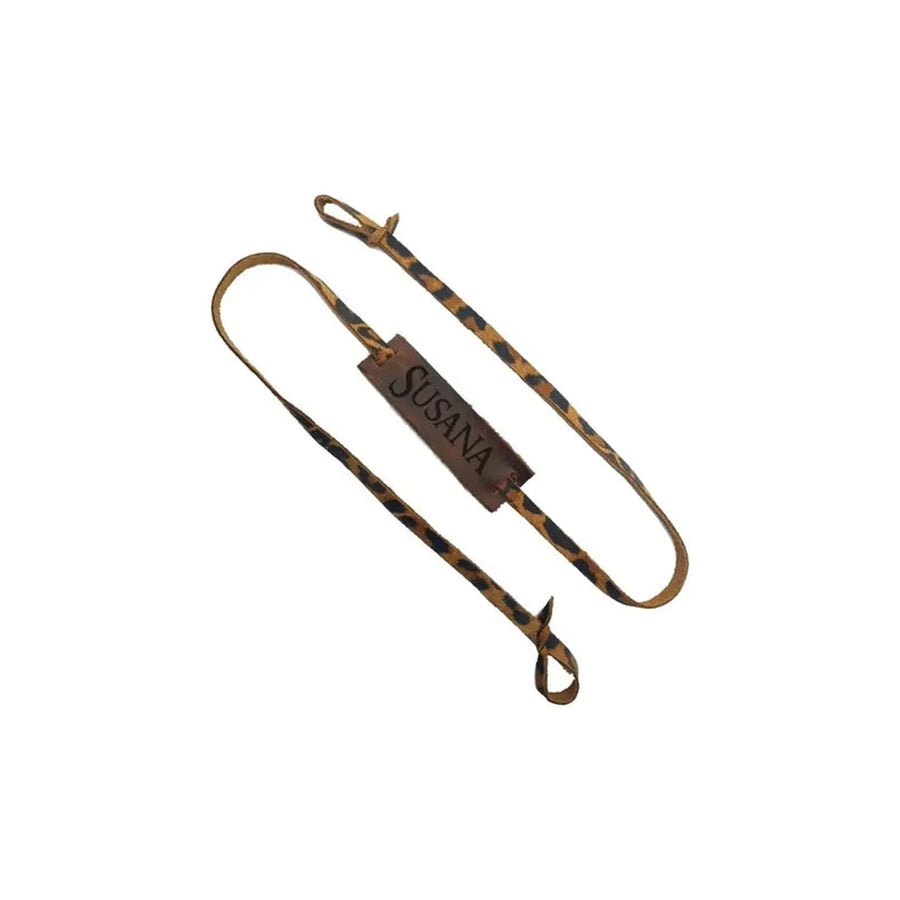 Straps Sujetador Lentes Cuero Ajustable + Grabado  Gratis   Animal Print