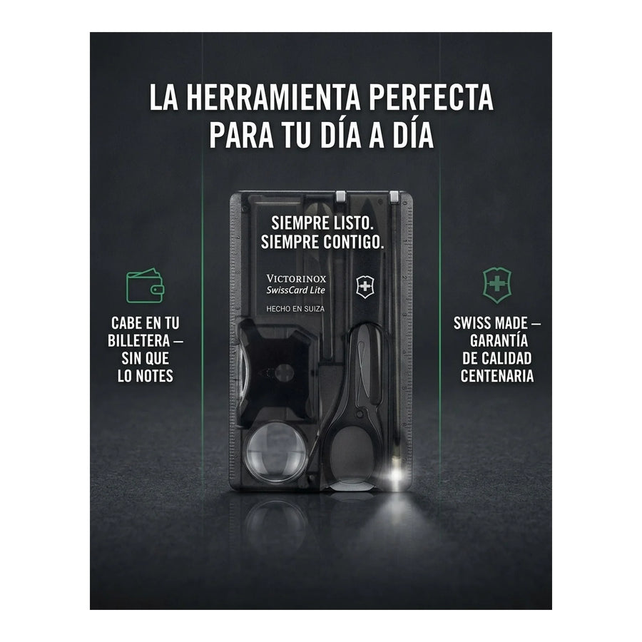 Swisscard Lite Victorinox Negra 0.7333.t3 Tarjeta Premium