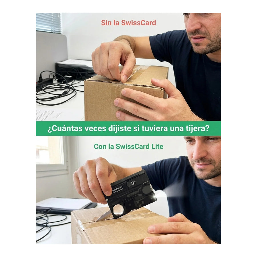 Swisscard Lite Victorinox Negra 0.7333.t3 Tarjeta Premium