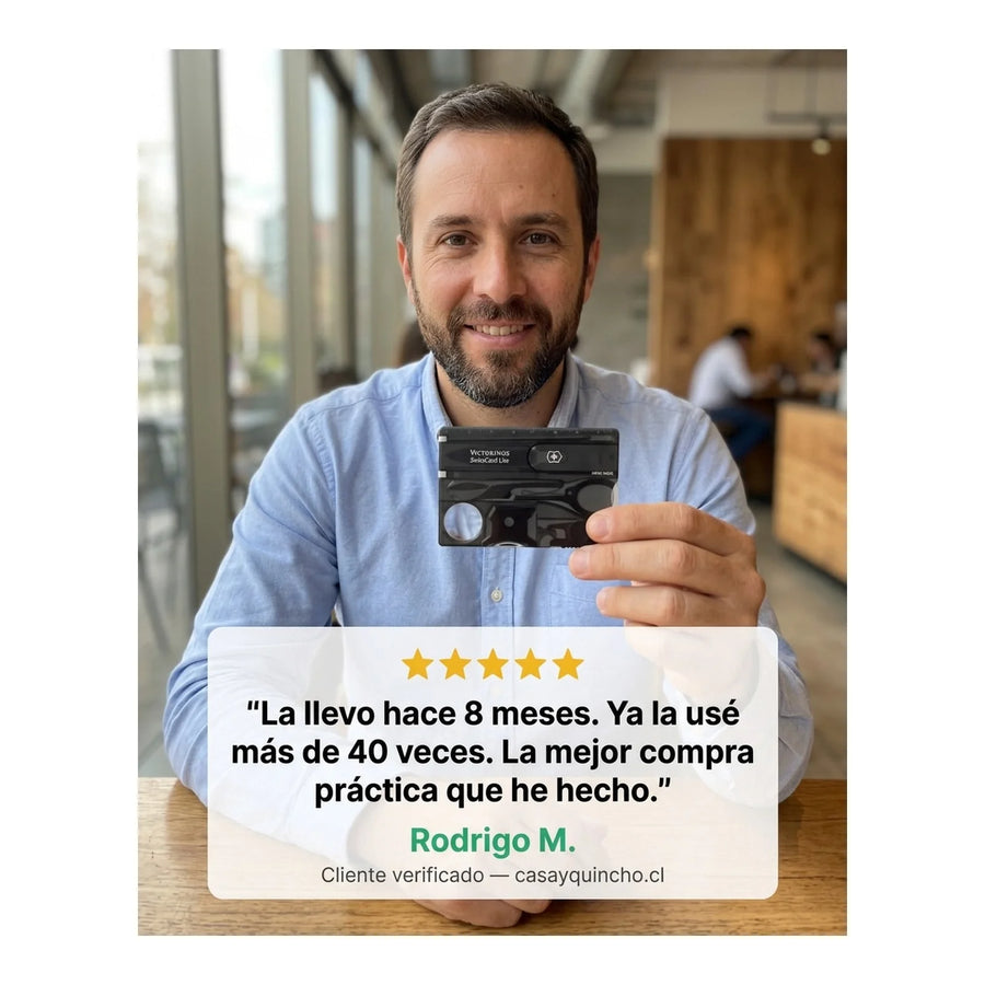 Swisscard Lite Victorinox Negra 0.7333.t3 Tarjeta Premium