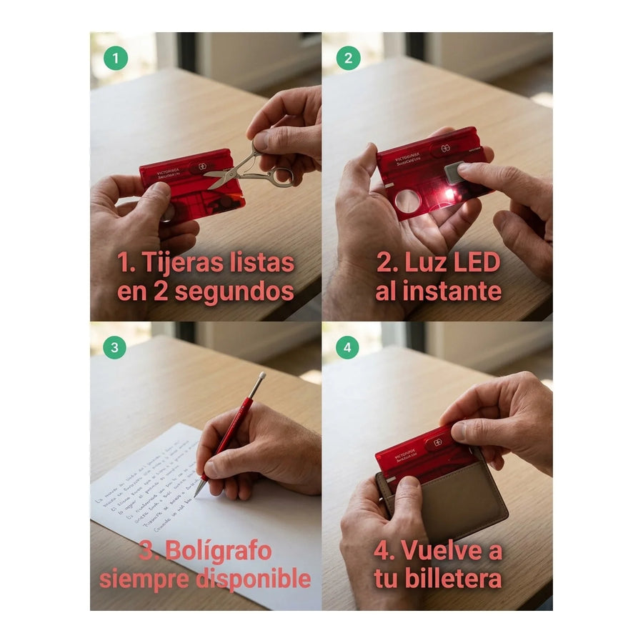 Swisscard Lite Victorinox 0.7300.t Con Luz Led Premium