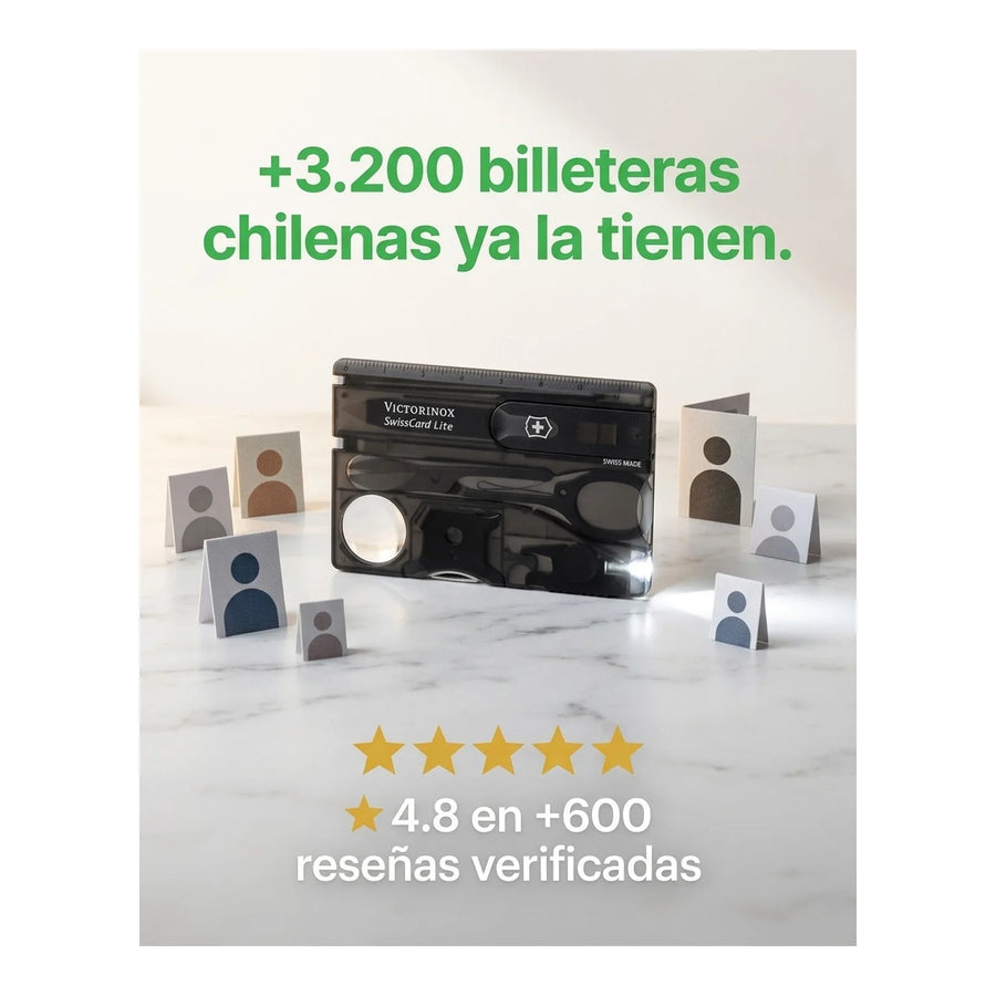 Swisscard Lite Victorinox Negra 0.7333.t3 Tarjeta Premium