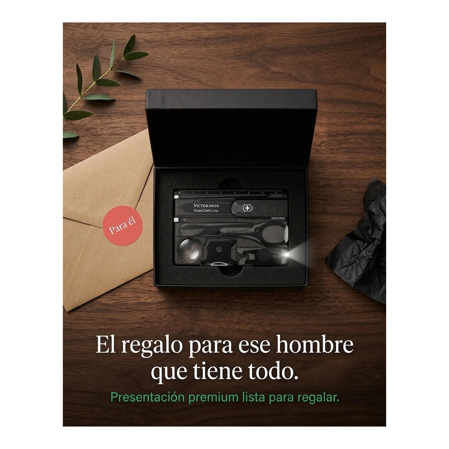 Swisscard Lite Victorinox Negra 0.7333.t3 Tarjeta Premium