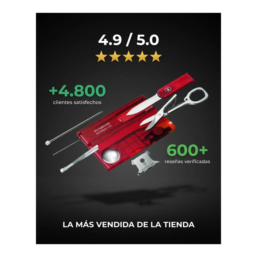 Swisscard Lite Victorinox 0.7300.t Con Luz Led Premium