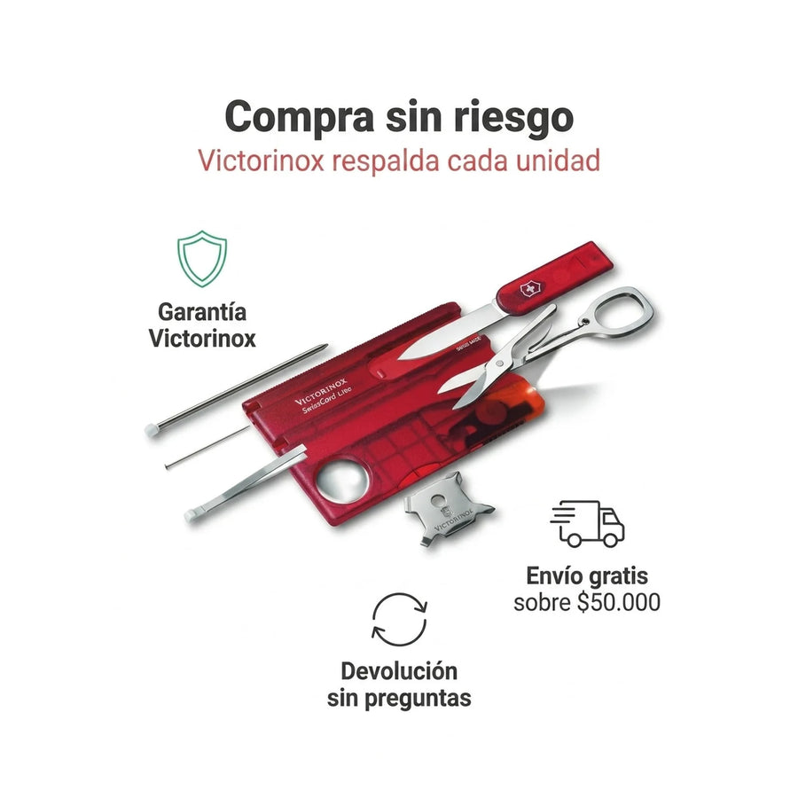 Swisscard Lite Victorinox 0.7300.t Con Luz Led Premium