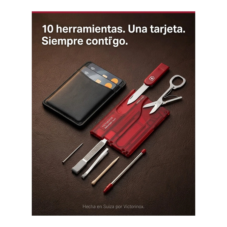 Swisscard Nail Care Victorinox Rojo 0.7100.t Premium Uñas