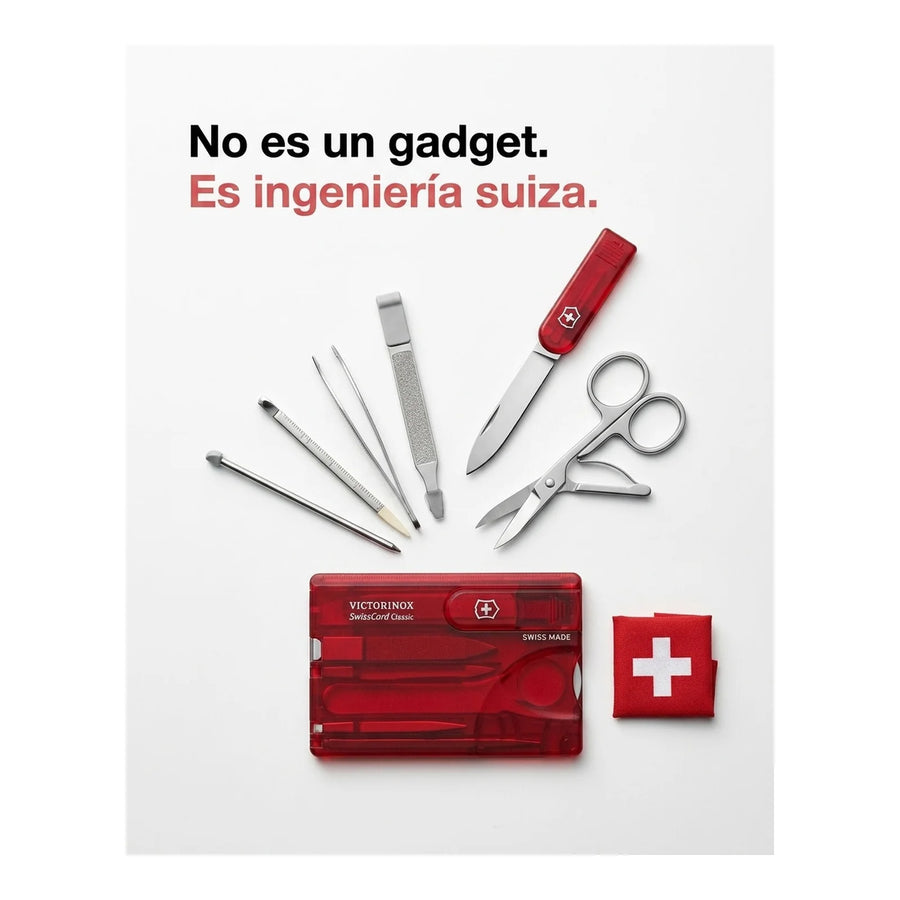 Swisscard Nail Care Victorinox Rojo 0.7100.t Premium Uñas