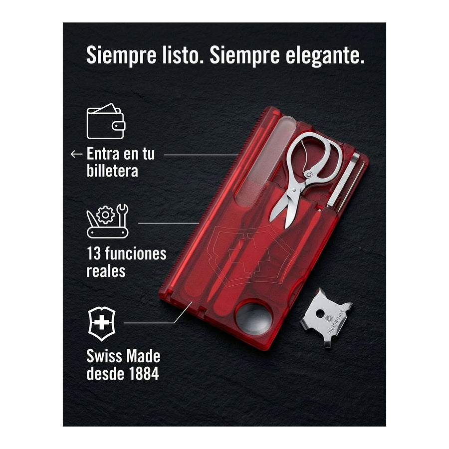 Swisscard Nail Care Victorinox Rojo 0.7240.t Premium Uñas