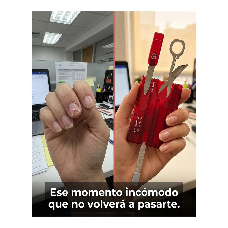 Swisscard Nail Care Victorinox Rojo 0.7100.t Premium Uñas