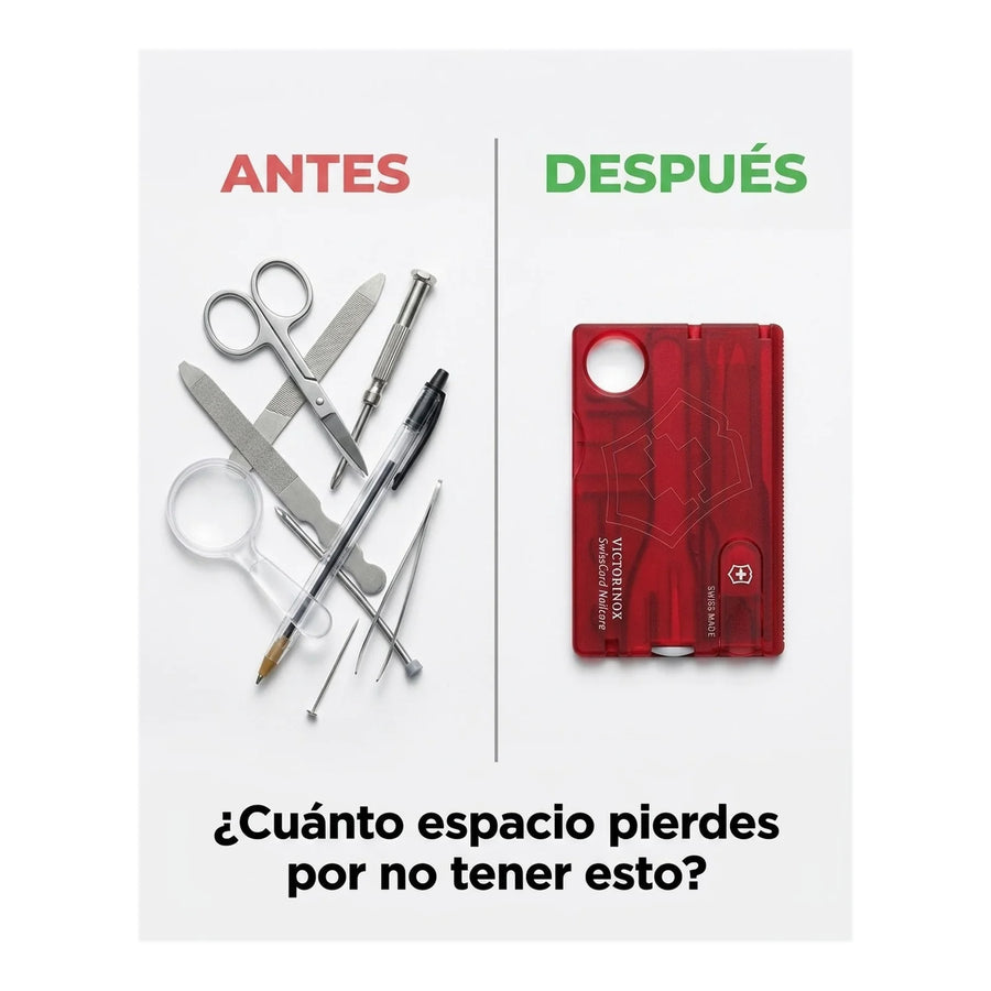 Swisscard Nail Care Victorinox Rojo 0.7240.t Premium Uñas