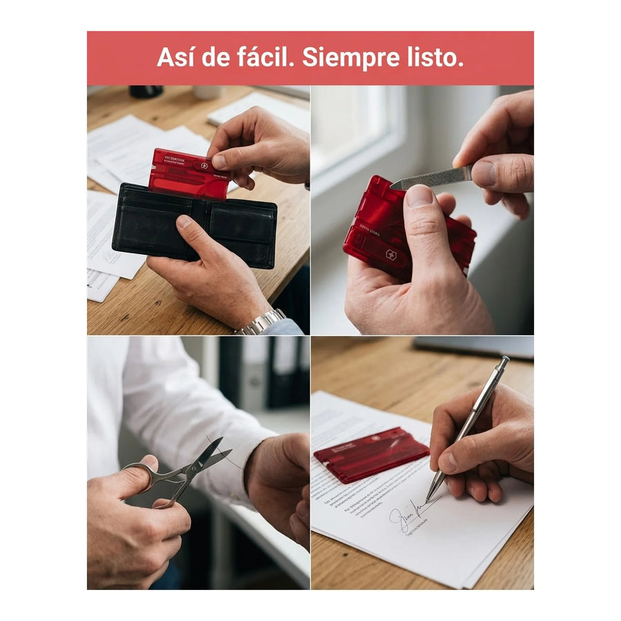 Swisscard Nail Care Victorinox Rojo 0.7100.t Premium Uñas
